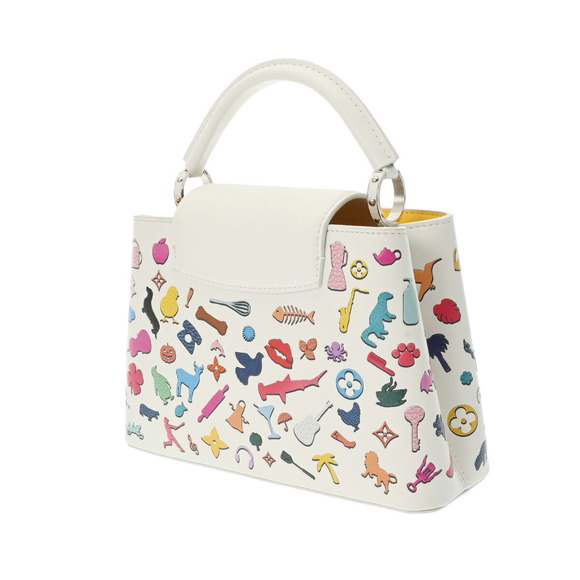 Louis Vuitton Collection Capucines BB worldwide Vik Muniz White Handbag - Picture 2 of 11